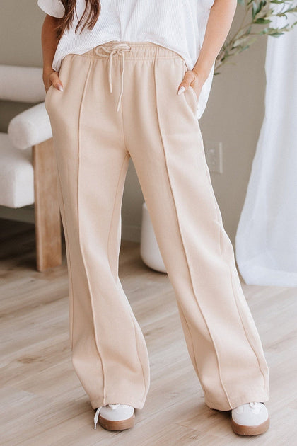 Addy Drawstring Wide Leg Pants – Liam Company