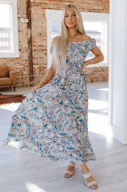 Amelia Boho Paisley Maxi Dress | S-XL