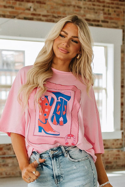 Boots Card Oversized Graphic Tee | S-XL