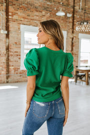 Byers Puff Sleeve Textured Blouse | S-XL Pre Order 5/27
