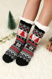 SALE - Christmas Tree Fleece Socks