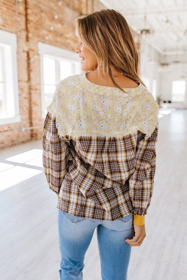 SALE - Courtney Mixed Pattern Long Sleeve | S-XL