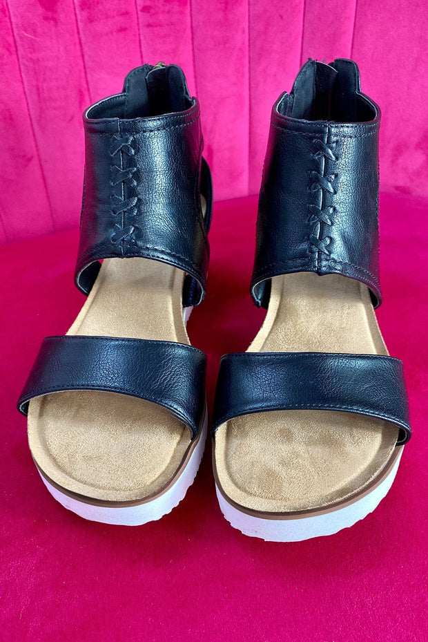 Crisscross Leather Sandals