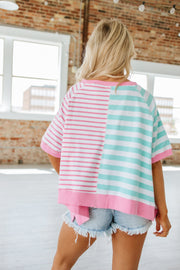 Dorien Striped Colorblock Tunic