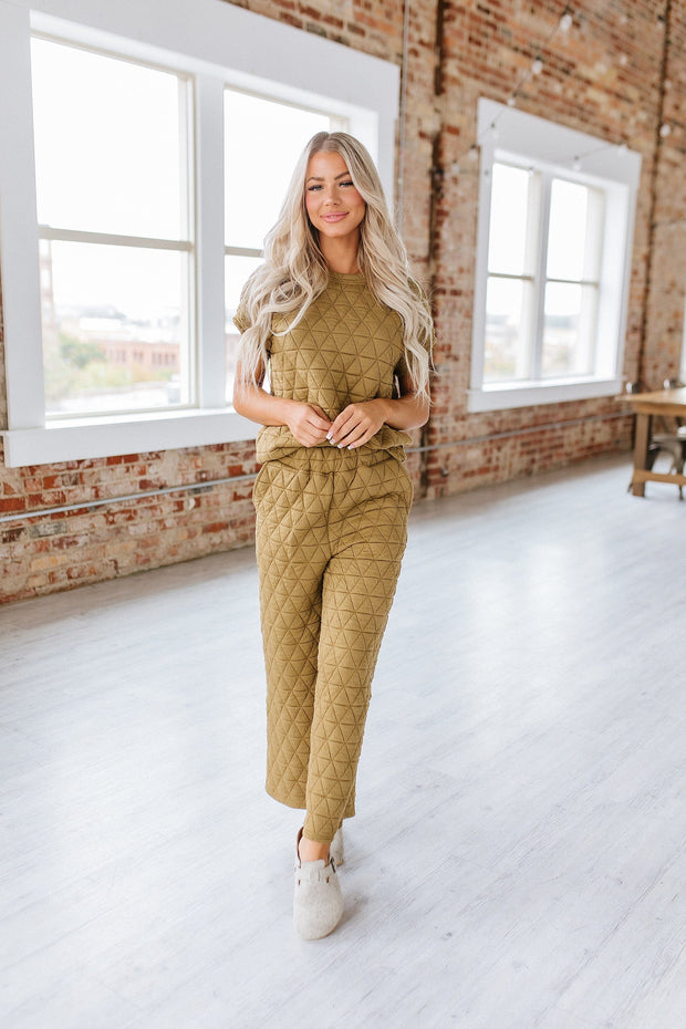 SALE - Emory Quilted Wide Leg Pants Set | S-XL
