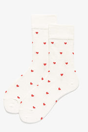 Heart Pattern Cotton Socks