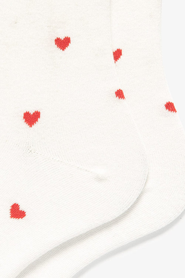 Heart Pattern Cotton Socks