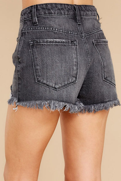 Yams Distressed Denim Shorts