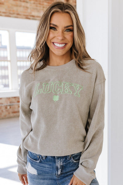 SALE - Lucky Clover Crewneck Sweatshirt | Size XL