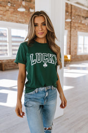 SALE - Lucky Clover Round Neck T Shirt | Size 2XL