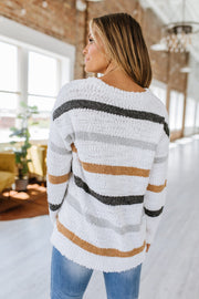 SALE - Mckinley Striped Popcorn Sweater | S-XL