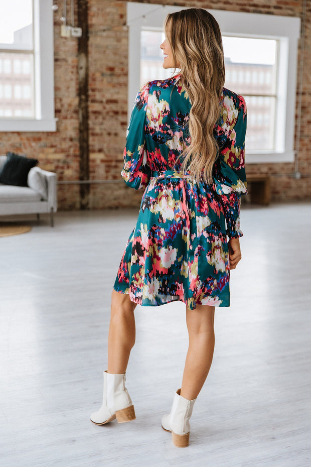 SALE - Ophelia Abstract Mini Dress | Size XL