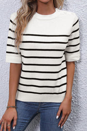 Paxton Striped Knitted Top | S-XL