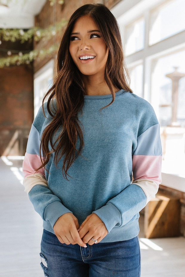 SALE - Kaydee Color Block Pullover | Sizes S & 2XL