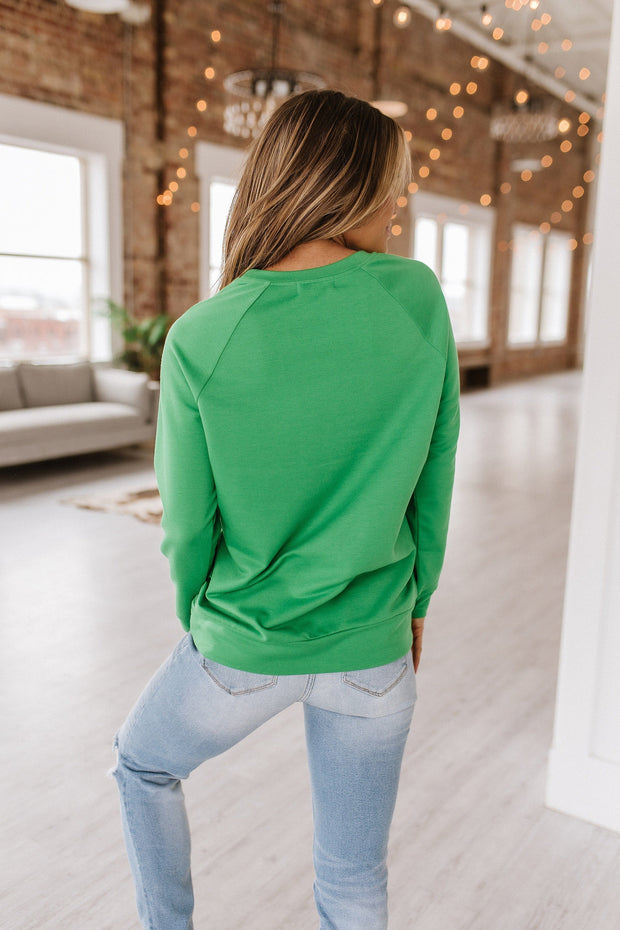 SALE - St Patricks Lucky Graphic Sweatshirt | Size XL