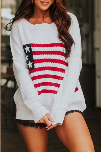 Susie American Flag Knit Sweater | Pre Order 5/27