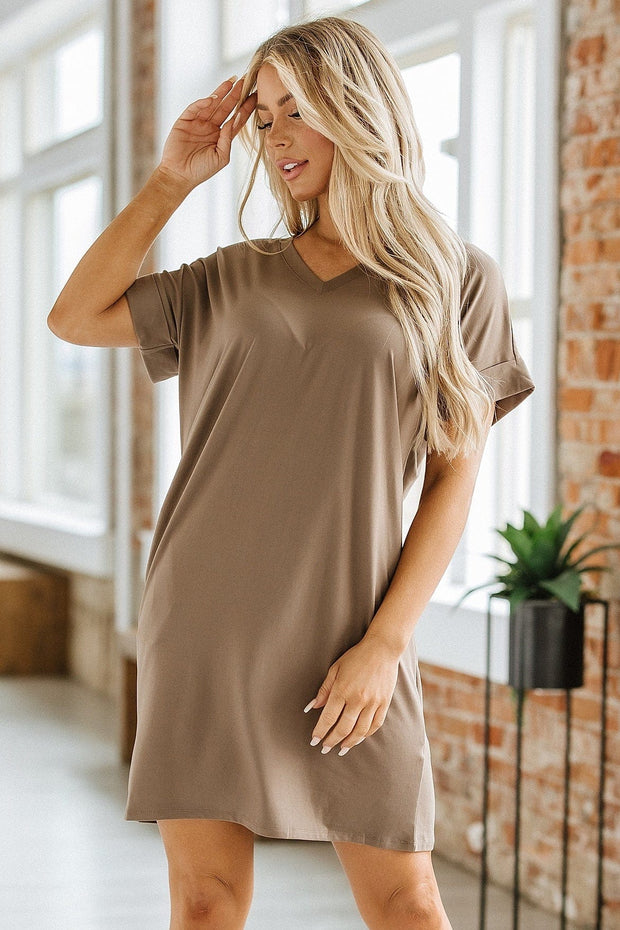 SALE - Alisha Cuffed Sleeve Midi | Size XL