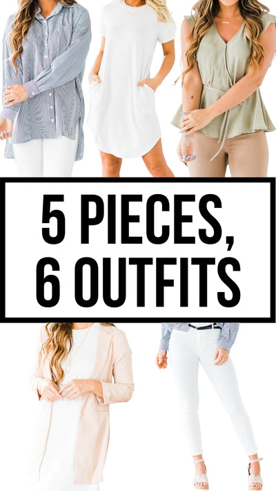 5 Pieces, 6 Outfits
