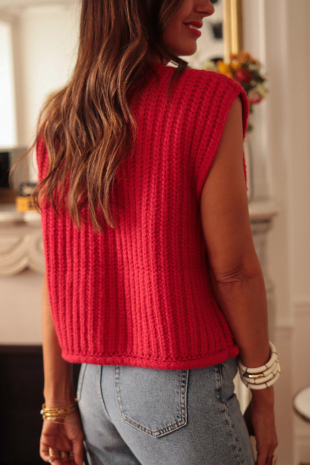 Marissa Textured Knit Sweater Vest | S-XL | PRE ORDER