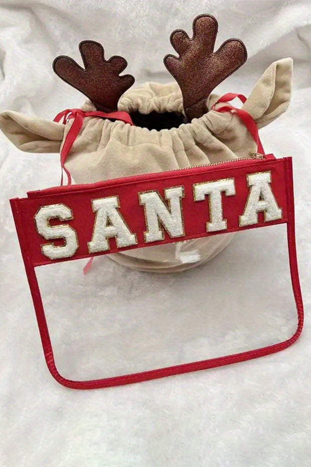 SANTA Clear Makeup Bag | Pre Order