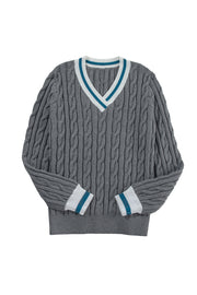 Joseph Contrast Rib Sweater | S-XL