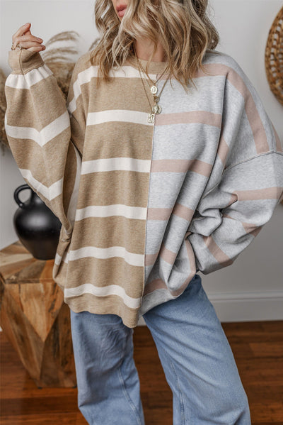 Arnie Striped Drop Shoulder Sweater