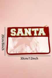 SANTA Clear Makeup Bag | Pre Order