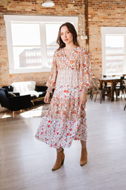 SALE - Mikell Floral Print Ruffled Midi Dress | Size Small