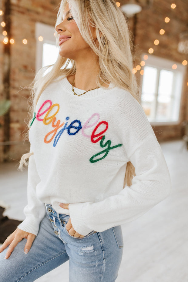 Holly Jolly Round Neck Sweater | S-2XL | PRE ORDER 11/12