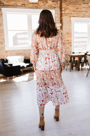 SALE - Mikell Floral Print Ruffled Midi Dress | Size Small