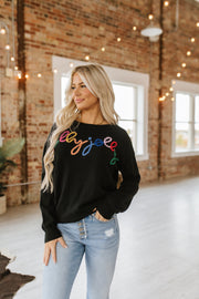 Holly Jolly Round Neck Sweater | S-2XL | PRE ORDER 11/12