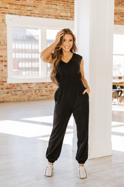 Hazel V-Neck Sleeveless Jumpsuit | S-XL | PRE ORDER