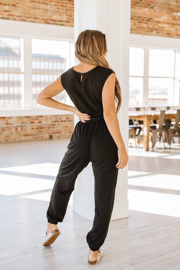 Hazel V-Neck Sleeveless Jumpsuit | S-XL | PRE ORDER