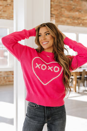 Ashley Heart Knitted Sweater | S-XL | PRE ORDER