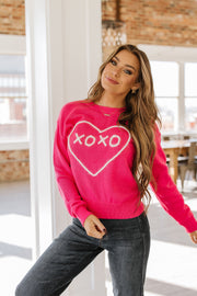 Ashley Heart Knitted Sweater | S-XL | PRE ORDER