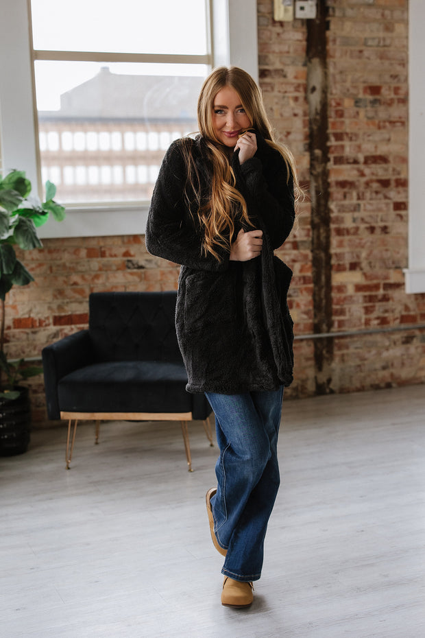 Krishelle Long Sherpa Coat