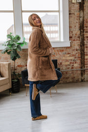 Krishelle Long Sherpa Coat