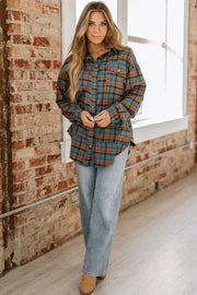 Joshua Plaid Long Sleeve Distressed Shirt | S-XL