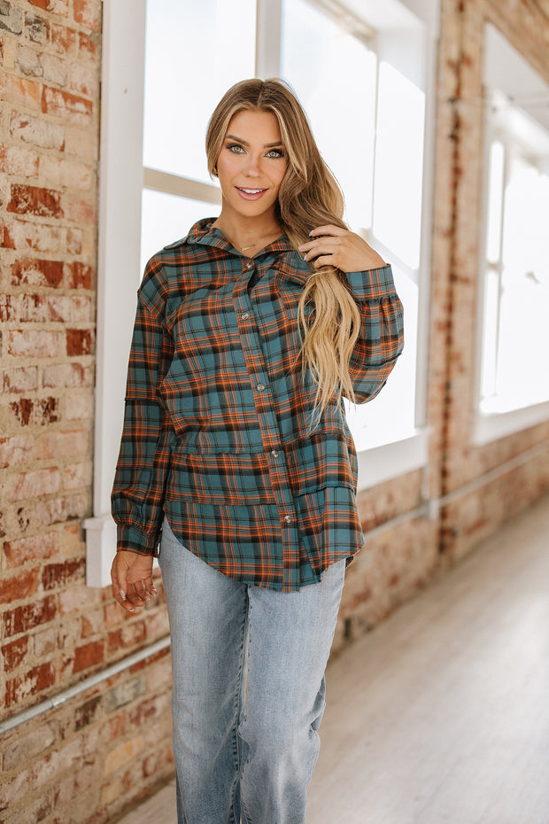 Joshua Plaid Long Sleeve Distressed Shirt | S-XL