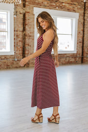 Misty Striped Maxi Dress | S-XL