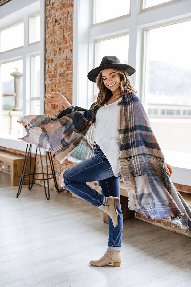 Cozy Plaid Kimono