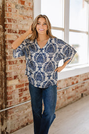 Shelbie Boho Flounce Sleeve Blouse | S-XL