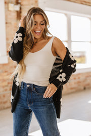 Alana Flower Drop Shoulder Cardigan | S-XL | PRE ORDER