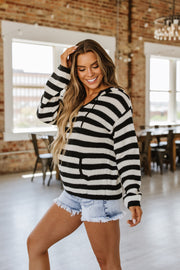 Salem Striped Knit Sweater | S-XL