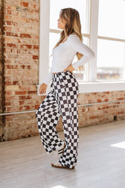 Bridger Checkered Wide Leg Pants | S-XL