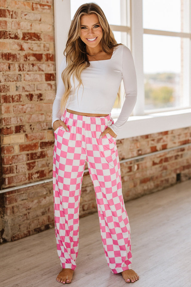 Bridger Checkered Wide Leg Pants | S-XL