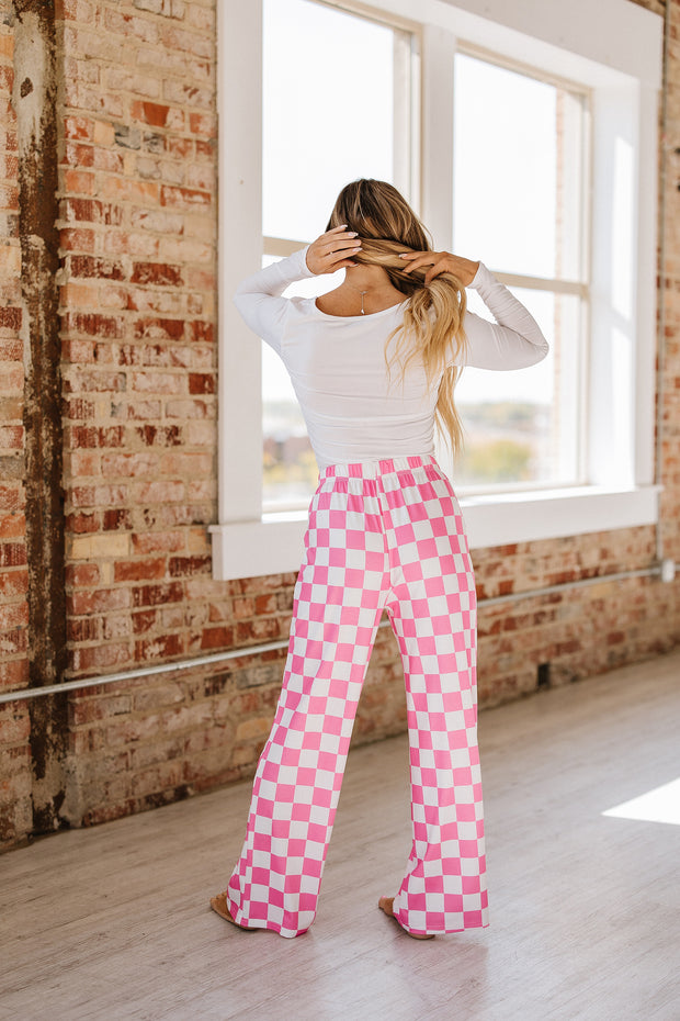 Bridger Checkered Wide Leg Pants | S-XL