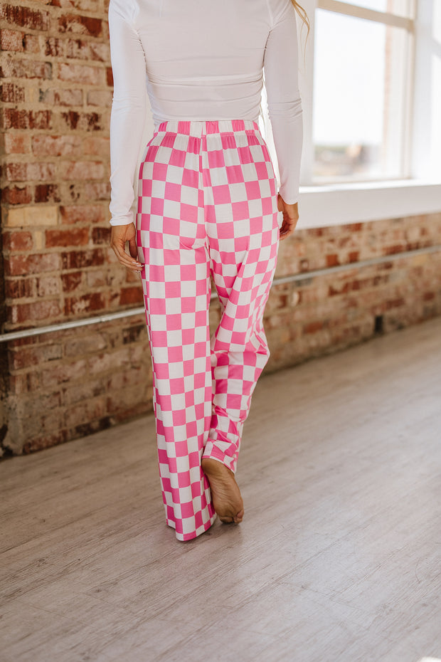 Bridger Checkered Wide Leg Pants | S-XL