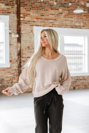 Lincon Ribbed Oversized Top