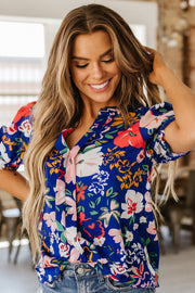 Valory Floral Print Blouse | S-XL